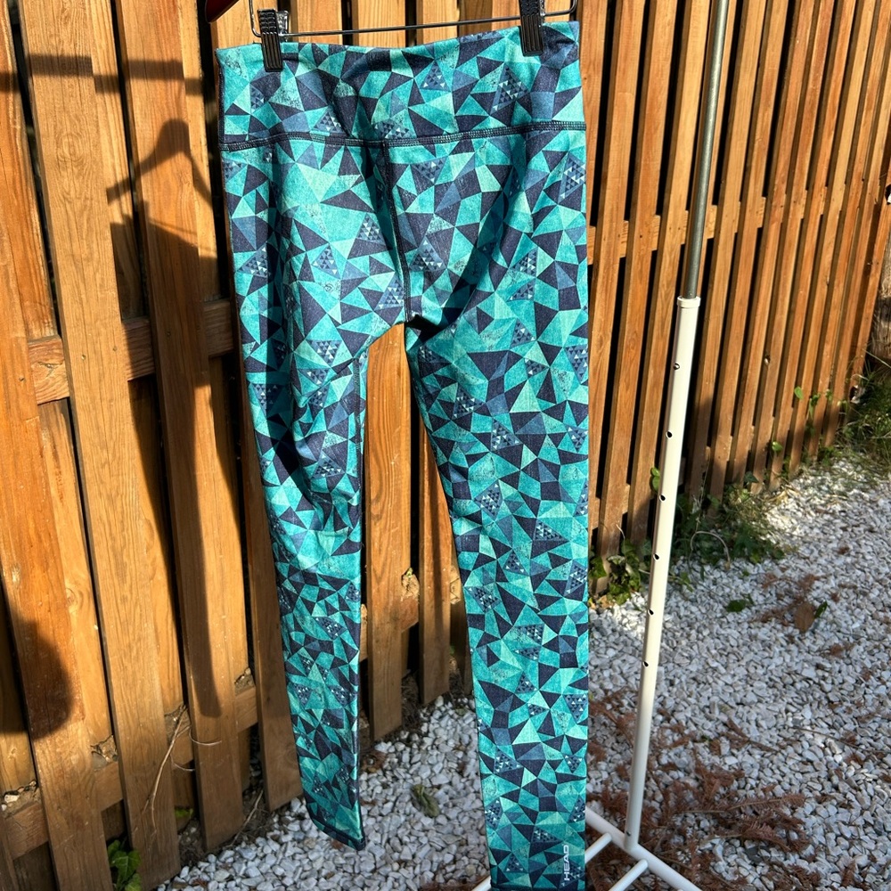 Colorful autumn/winter running thermal tights - size xs